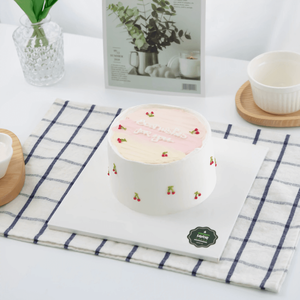 Main image Bánh kem Cherry Hồng Pastel