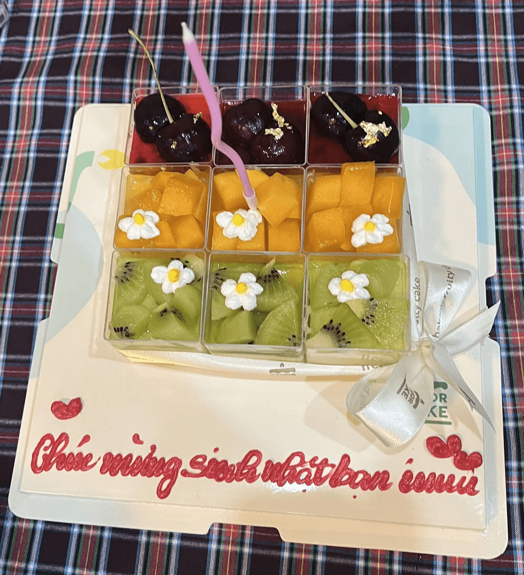 Ảnh feedback Set Classy Fruit Harmony (mousse cherry - mousse chanh leo xoài - mousse kiwi) set 9 (size mini)