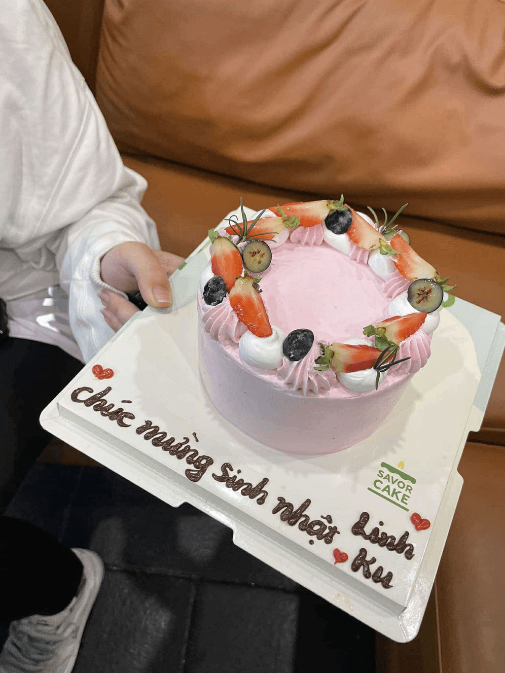 Ảnh feedback đơn 1574724 - (Bánh 1h) Bánh kem mixed berries size mini - 13x6cm