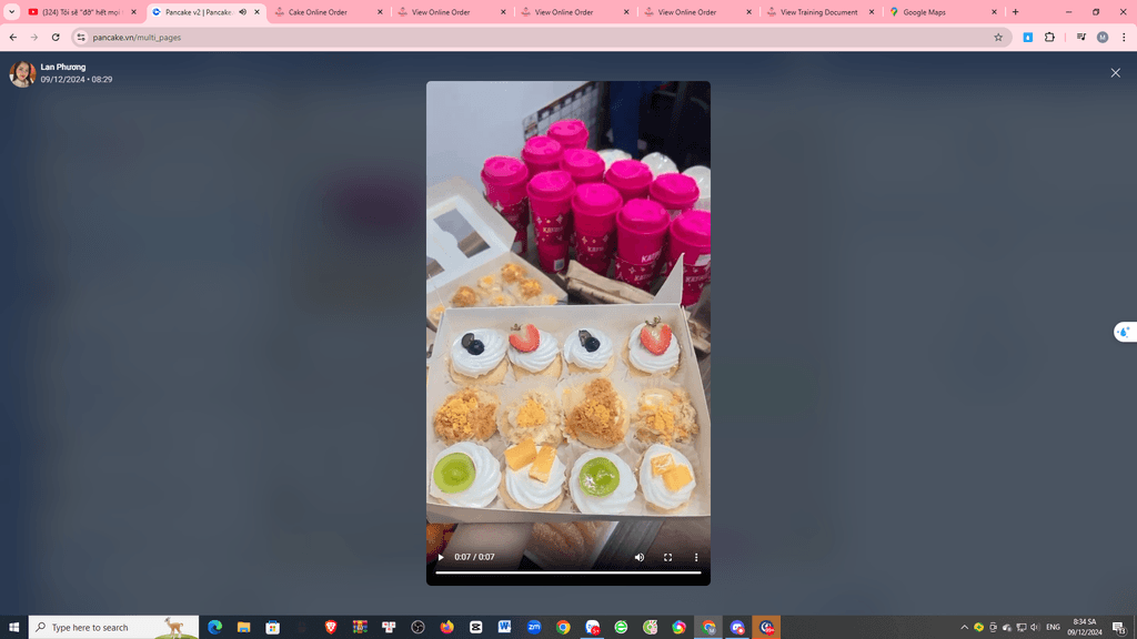 Ảnh feedback đơn 1575249 - Hộp 12 su kem chà bông trứng muối (size nhỏ) (Không còn trên web work)