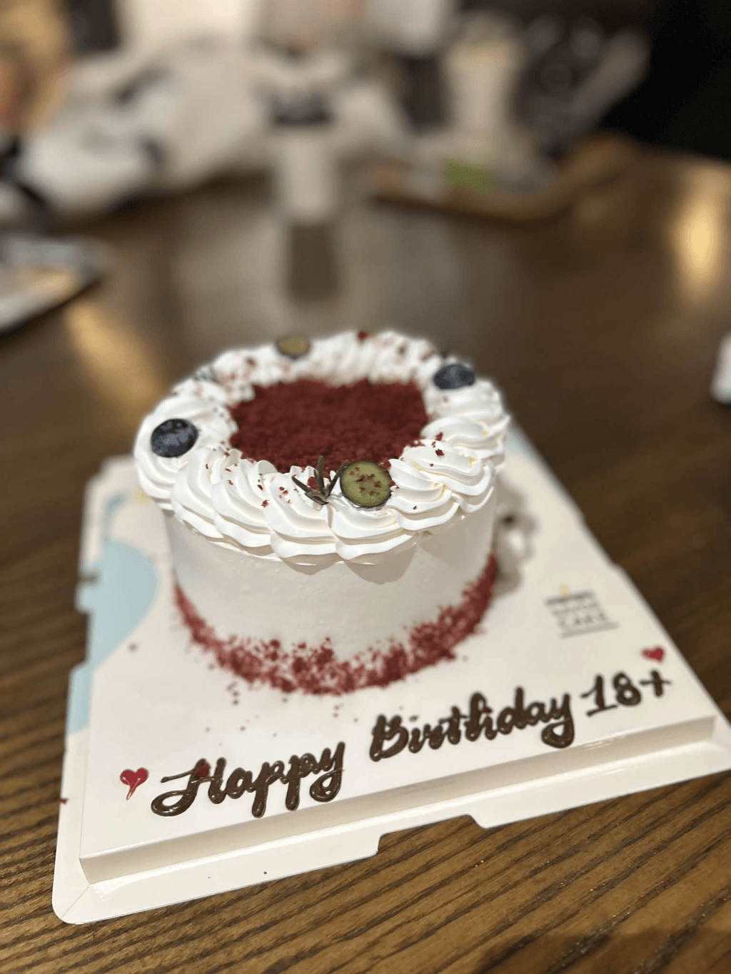 Ảnh feedback đơn 1578725 - (Bánh 1h) Bánh red velvet sữa chua việt quất size mini 13x6cm