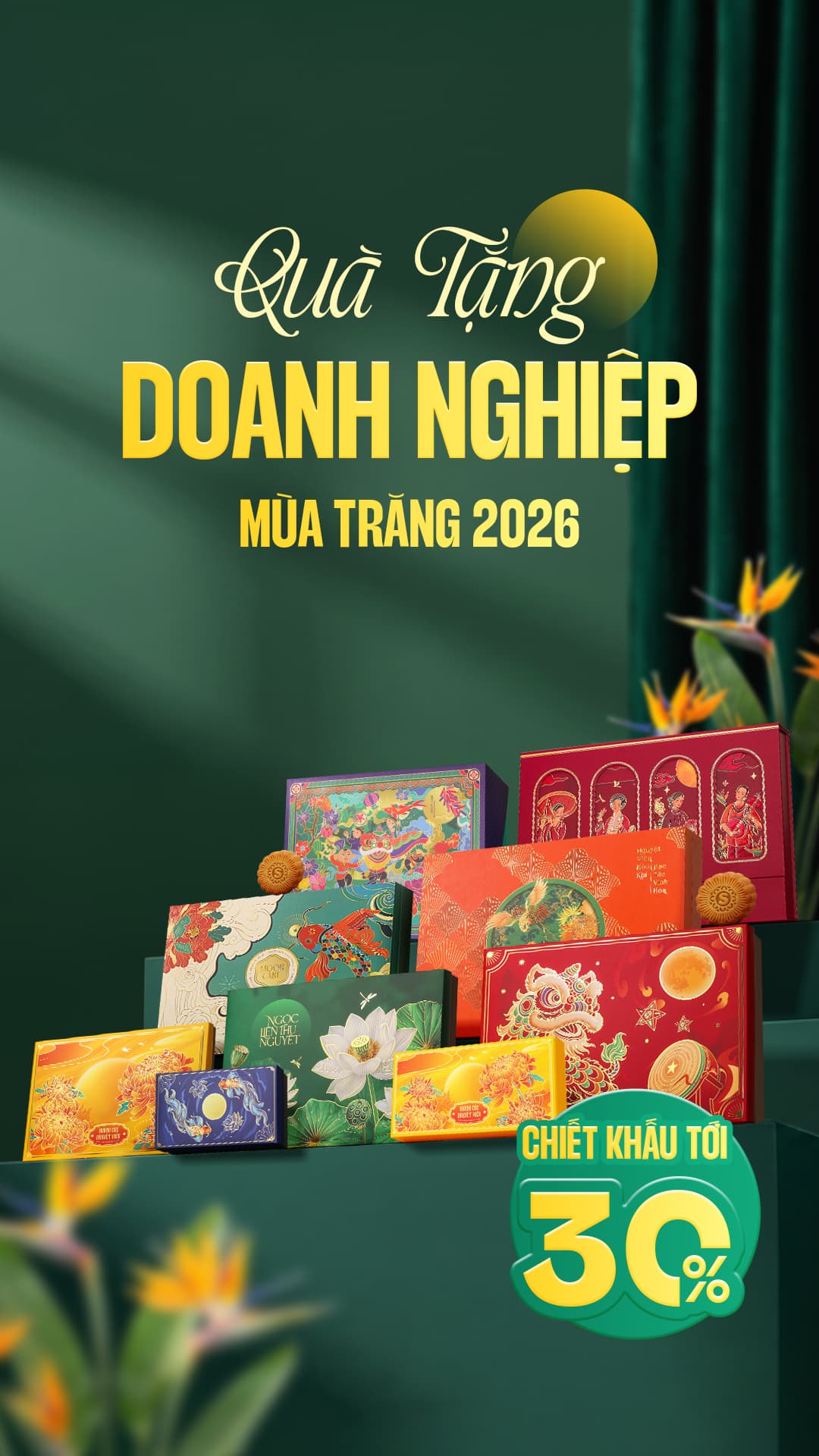 Bộ sưu tập bánh Trung thu Savor Cake 2026 - Thanh Sắc Nguyệt Viên