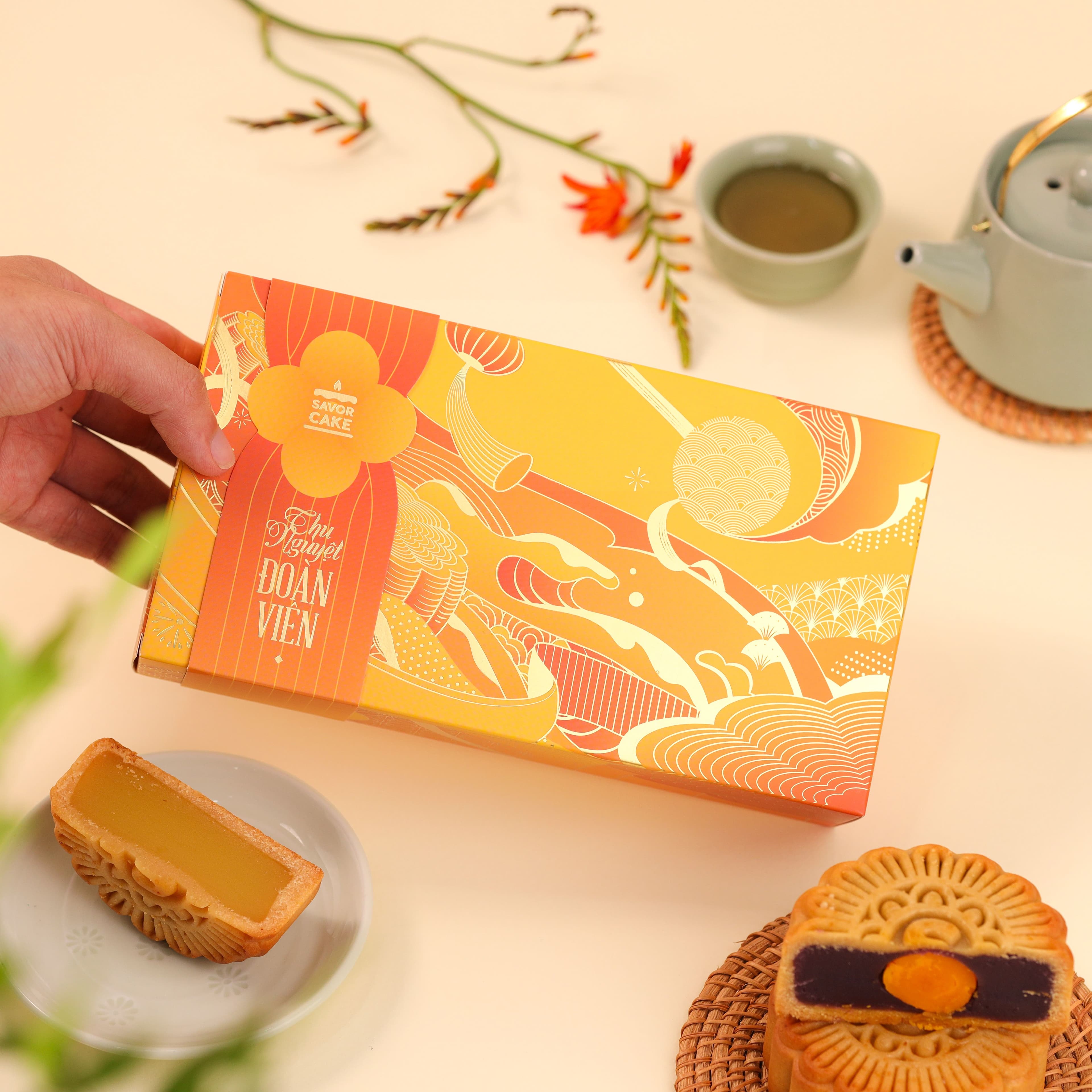 Set 2 bánh Thu Nguyệt Đoàn Viên