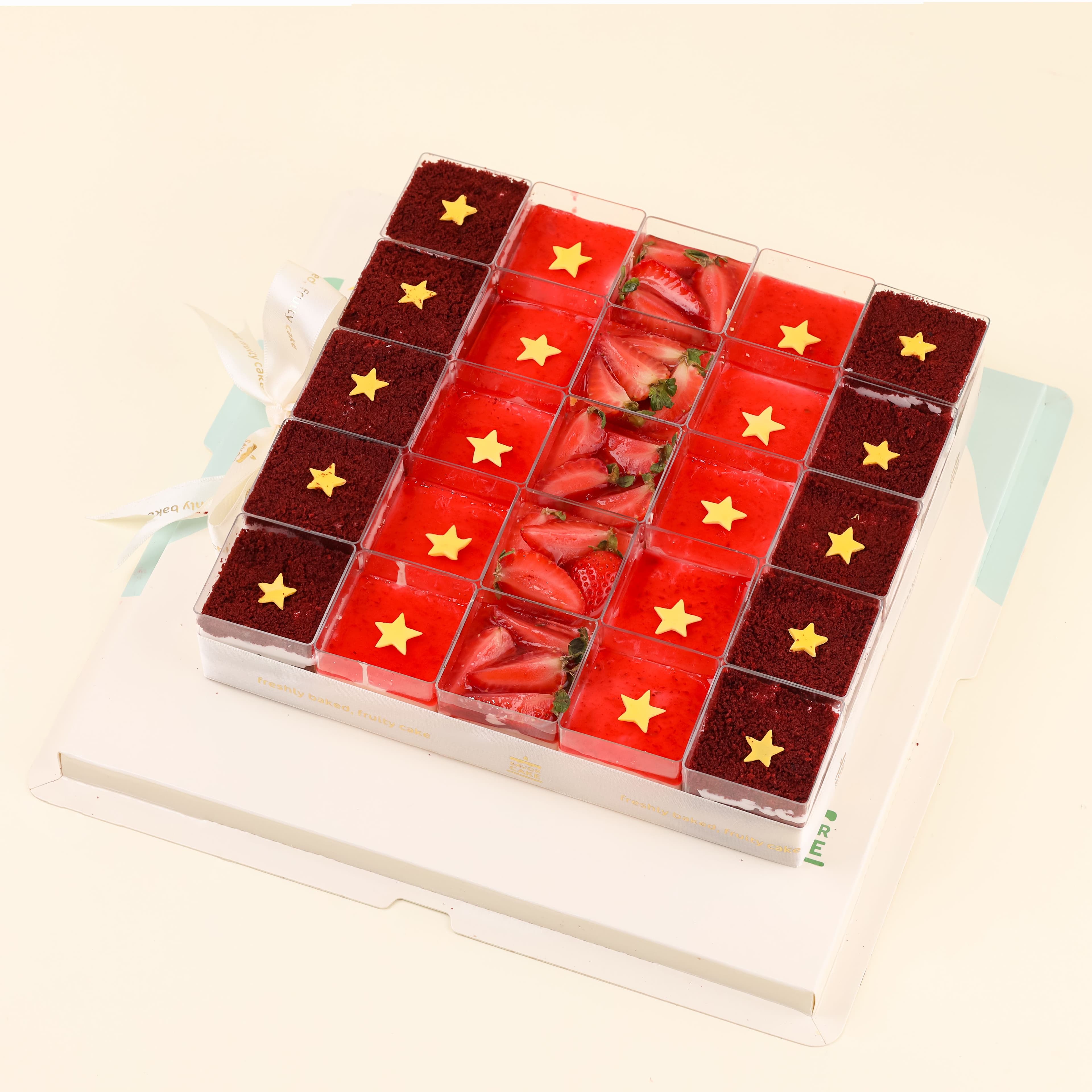 SCake set-banh-coc-co-do-sao-vang-red-velvet-mousse-dau-mousse-cherry-set25