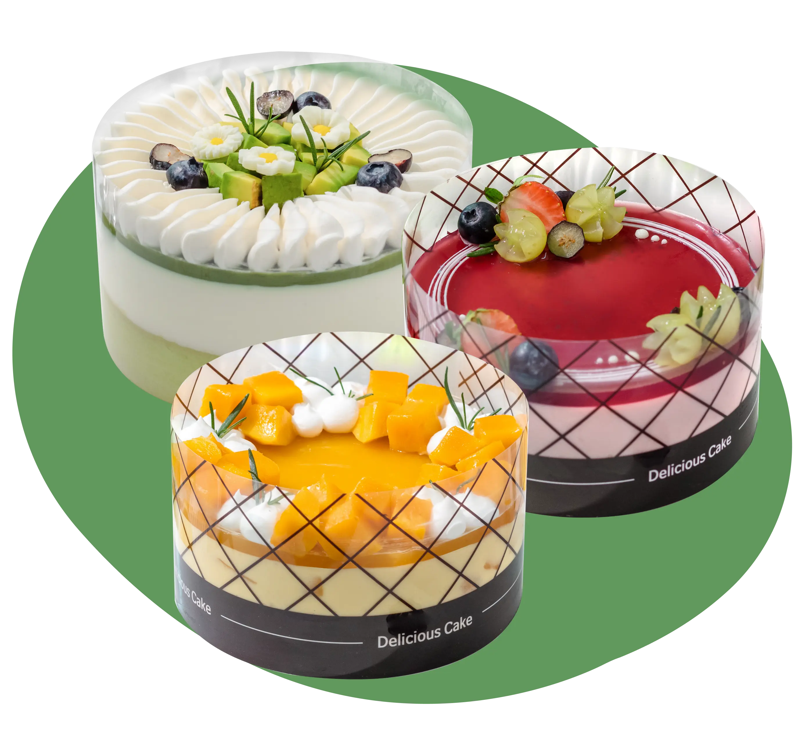 banner bộ sưu tập bánh mousse